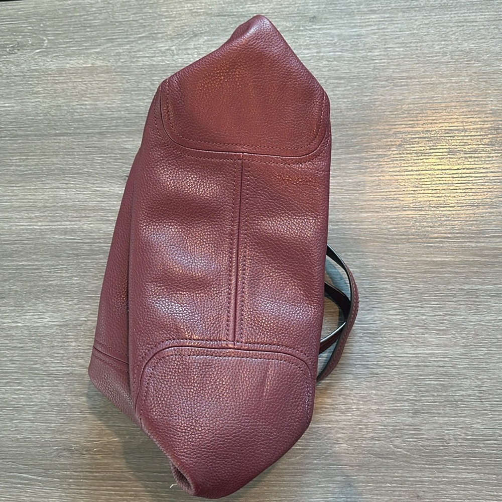 Michael Kors Frances Merlot Pebbled Leather Shoulder Bag Great Condition - Picture 3 of 7
